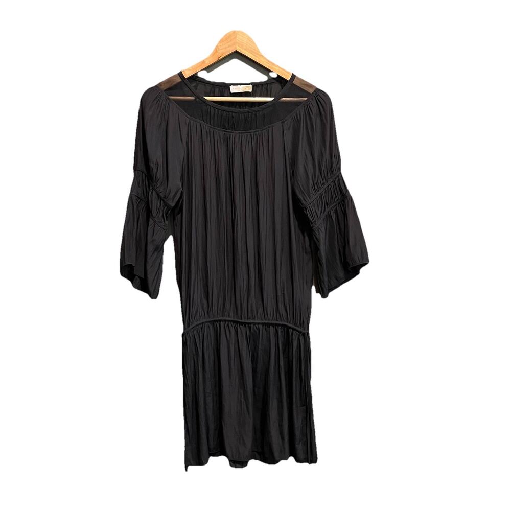 Ramy Brook‎ Black Long Sleeve Cinched Waist Women's Dress Size S/P
